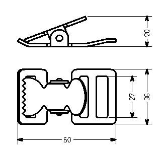 Schéma technique du produit Boucle de serrage rapide